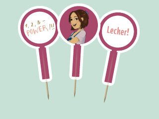 Die drei !!! Muffin-Sticker