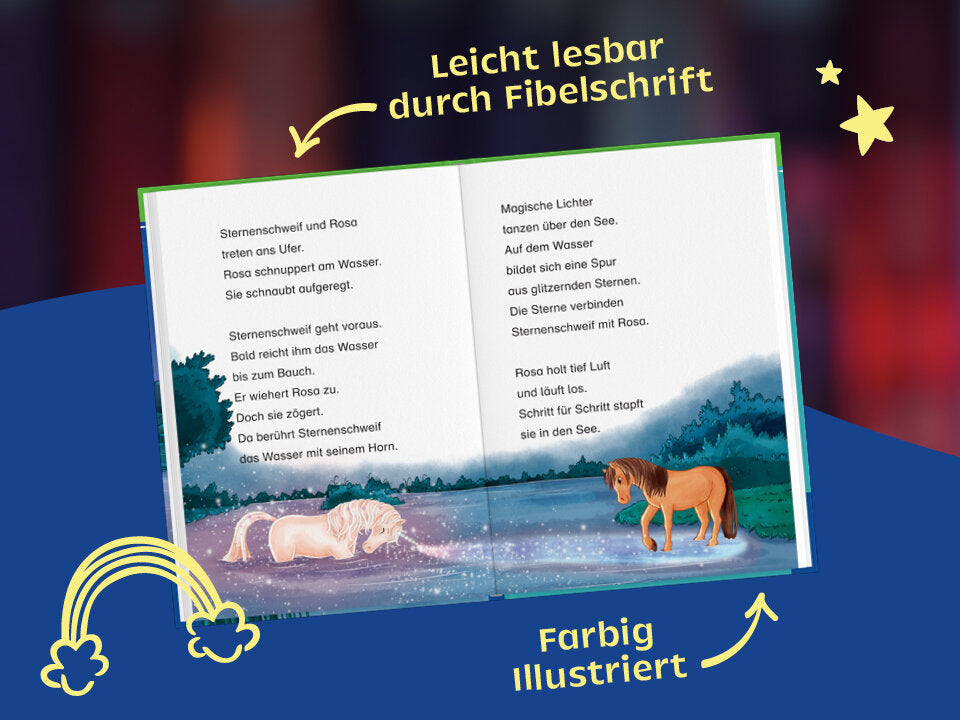 Fibelschrift und farbenfrohe Illustrationen