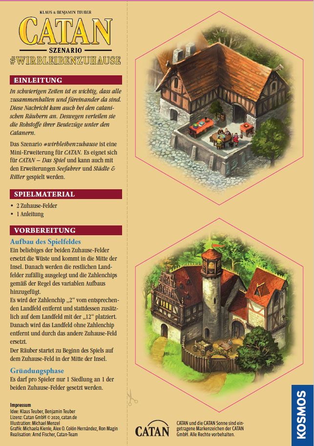 CATAN Szenario - #wirbleibenzuhause