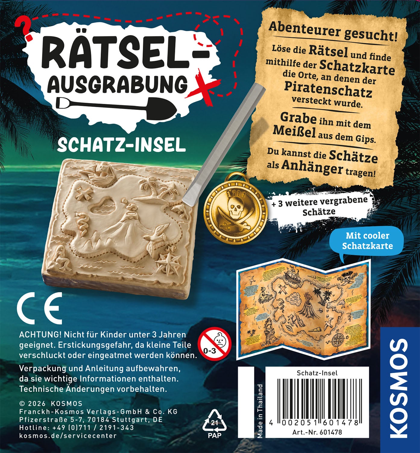 Rätsel-Ausgrabung Schatz-Insel