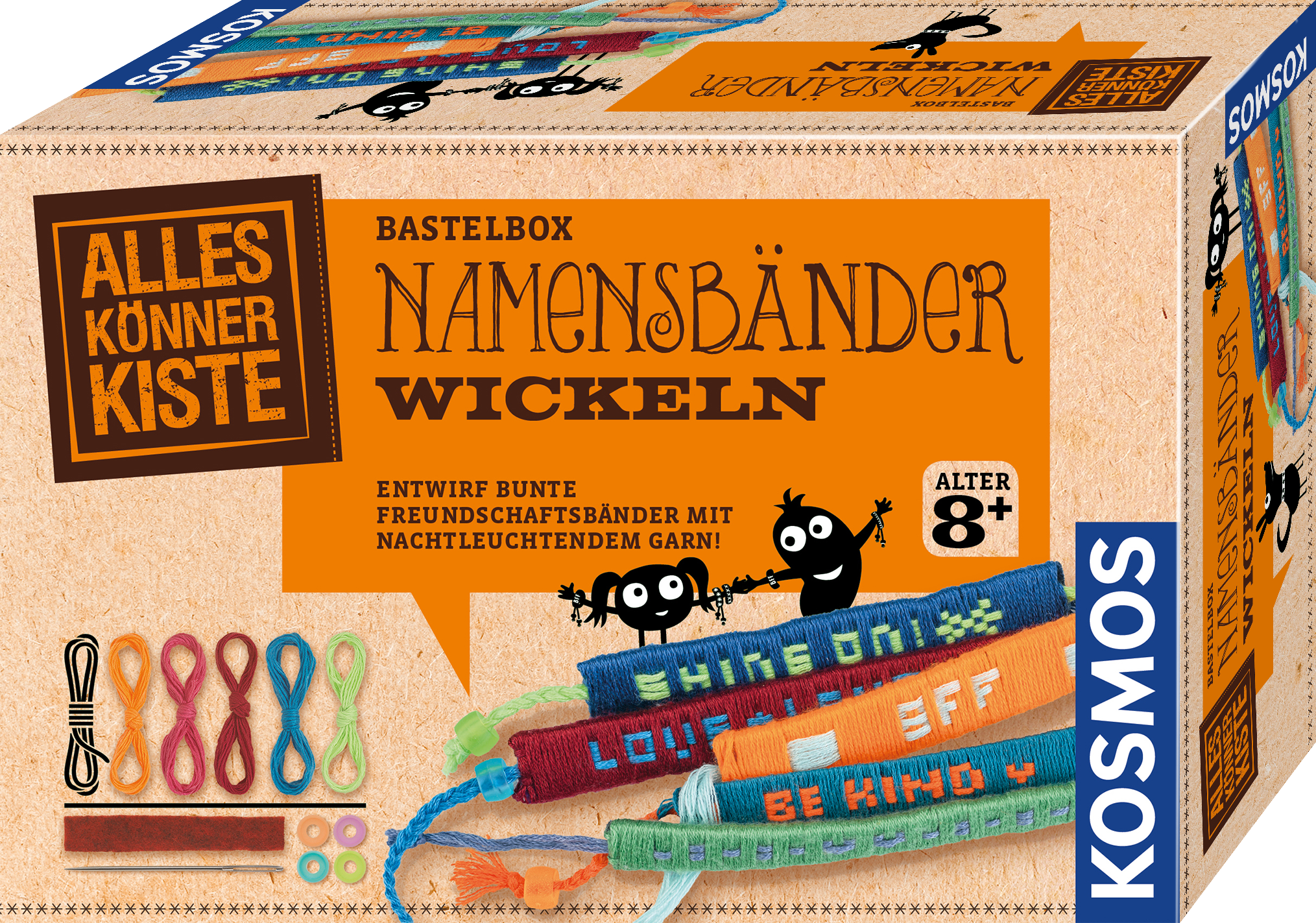 Namensbänder wickeln