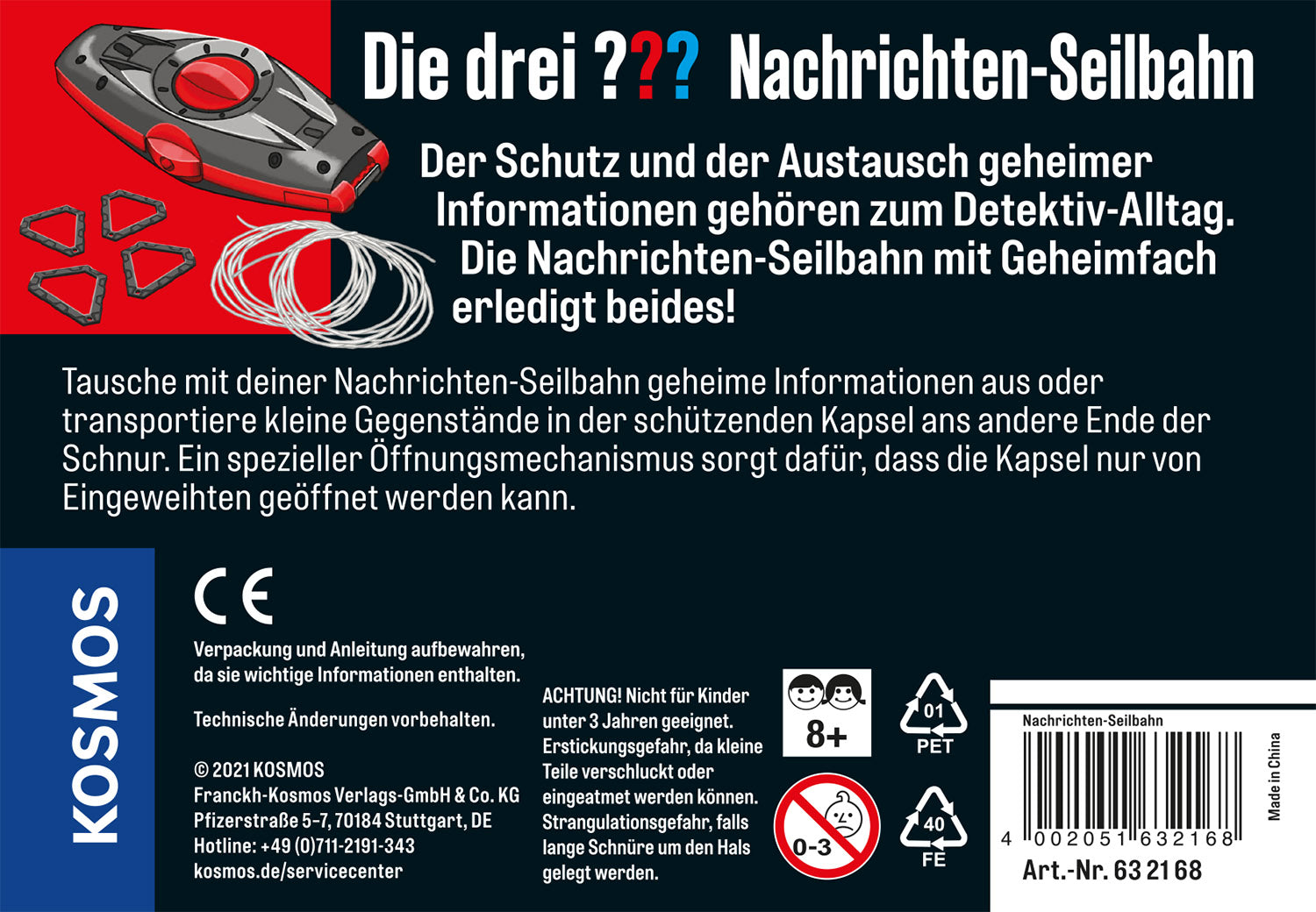 Die drei ??? Nachrichten-Seilbahn