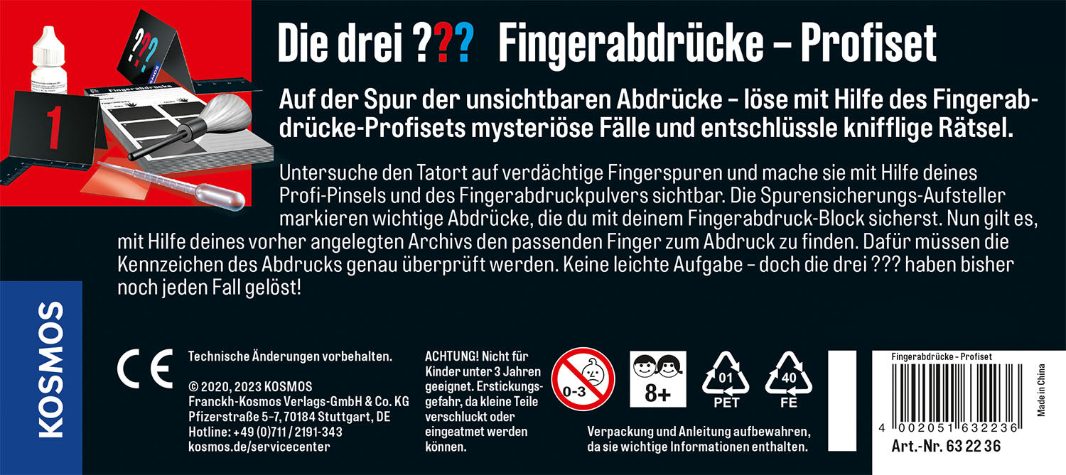 Die drei ??? - Fingerabdrücke - Profiset