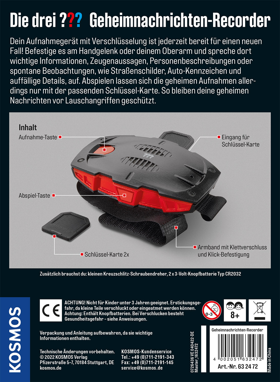 Die drei ??? Geheimnachrichten-Recorder