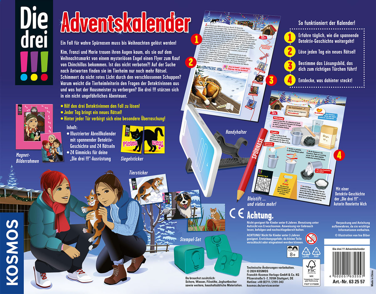 Die drei !!!- Adventskalender 2024