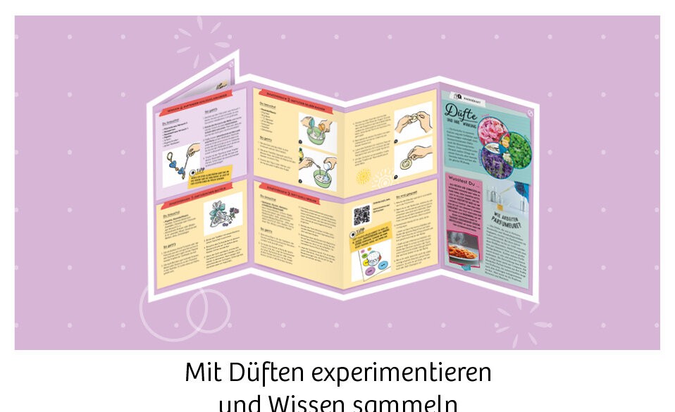 Schritt-für-Schritt- Anleitung mit farbigen Illustrationen