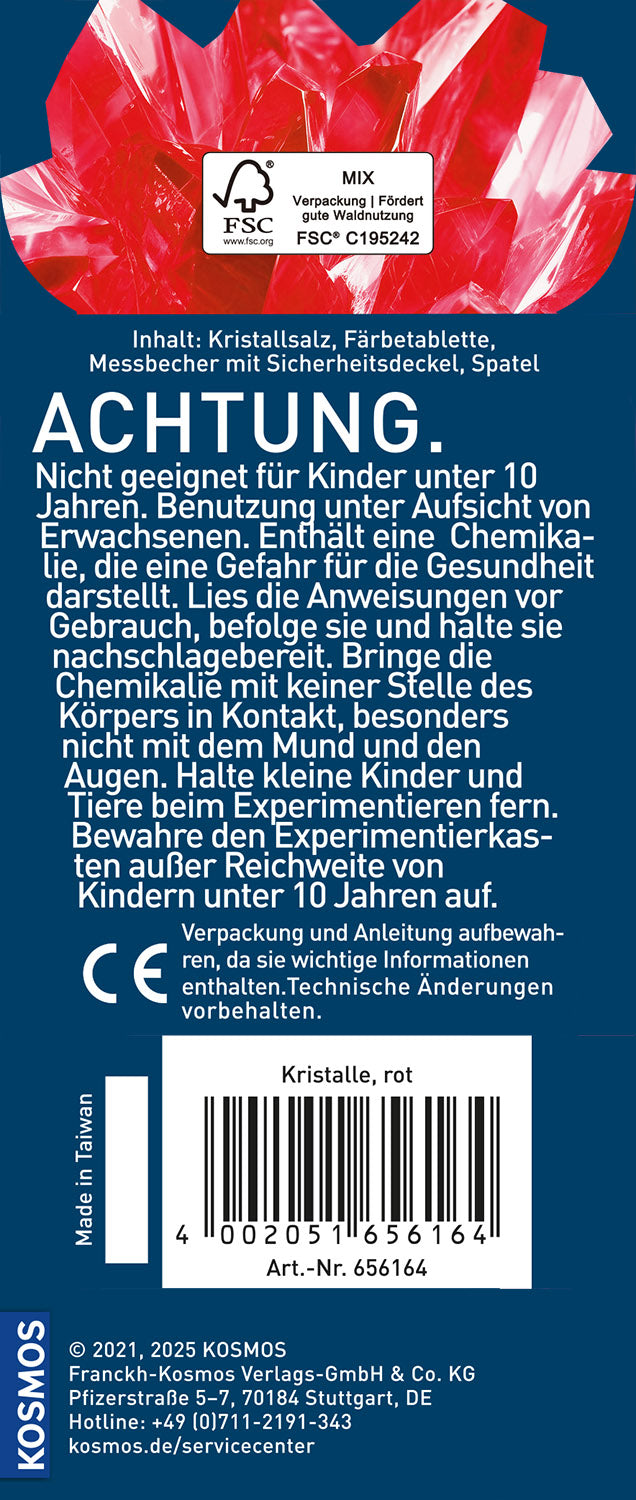 Rote Kristalle
