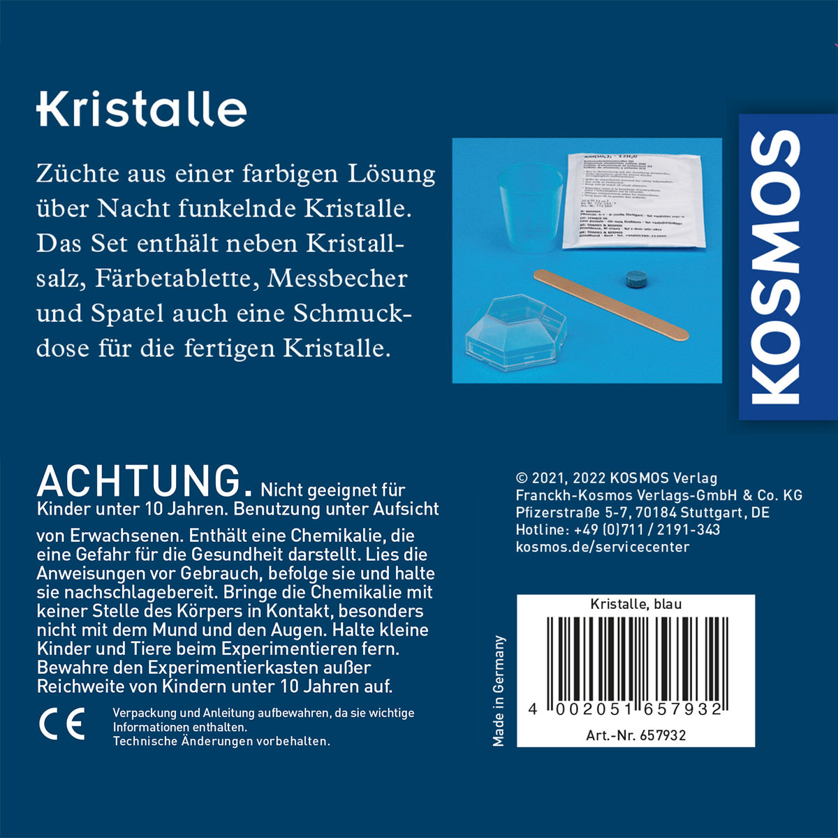 Kristalle blau