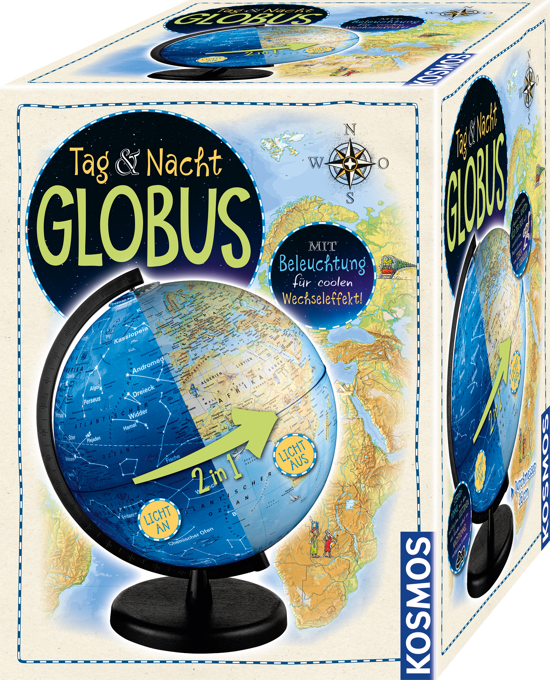 Tag und Nacht Globus
