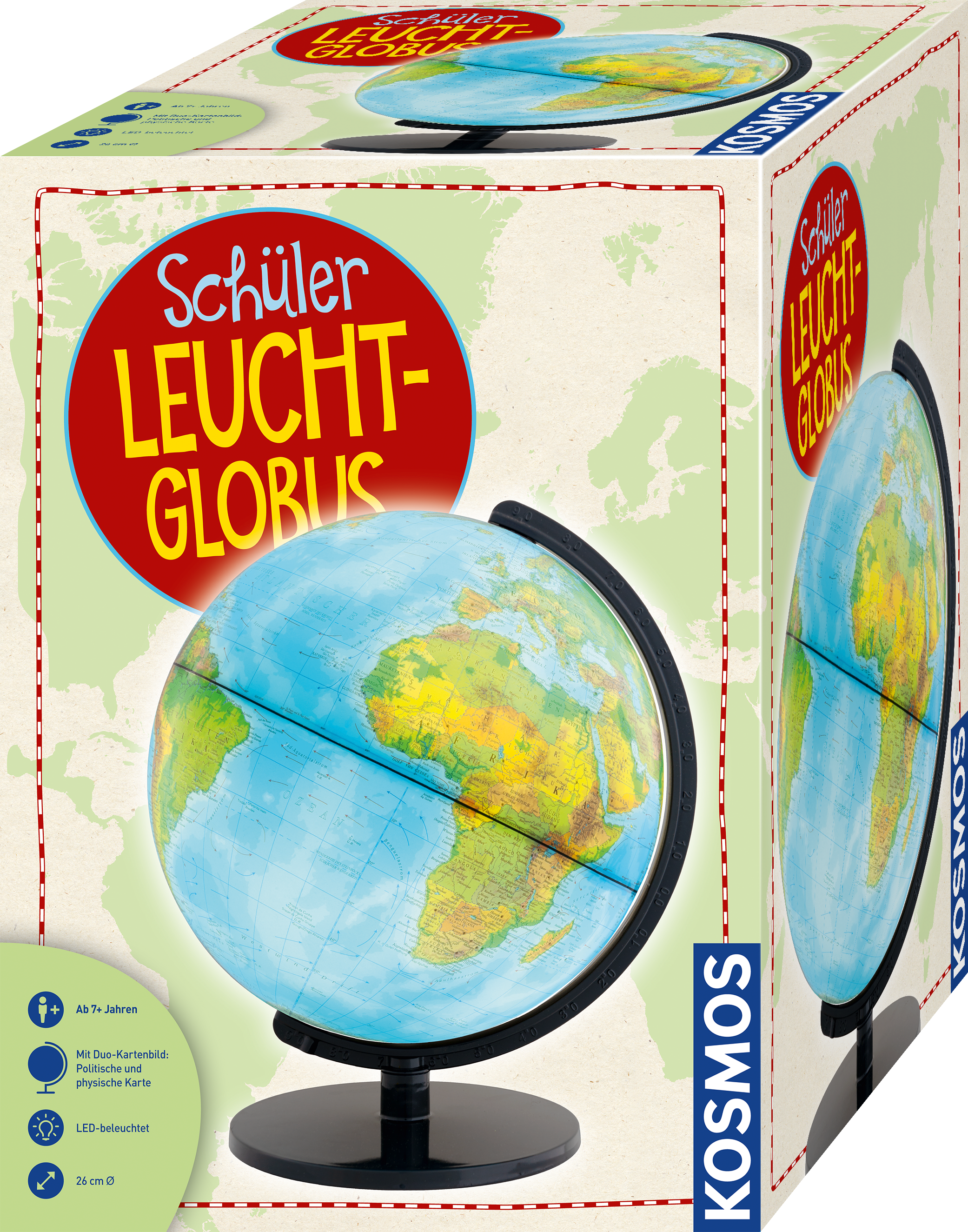Schüler-Leucht-Globus (aufgebaut)