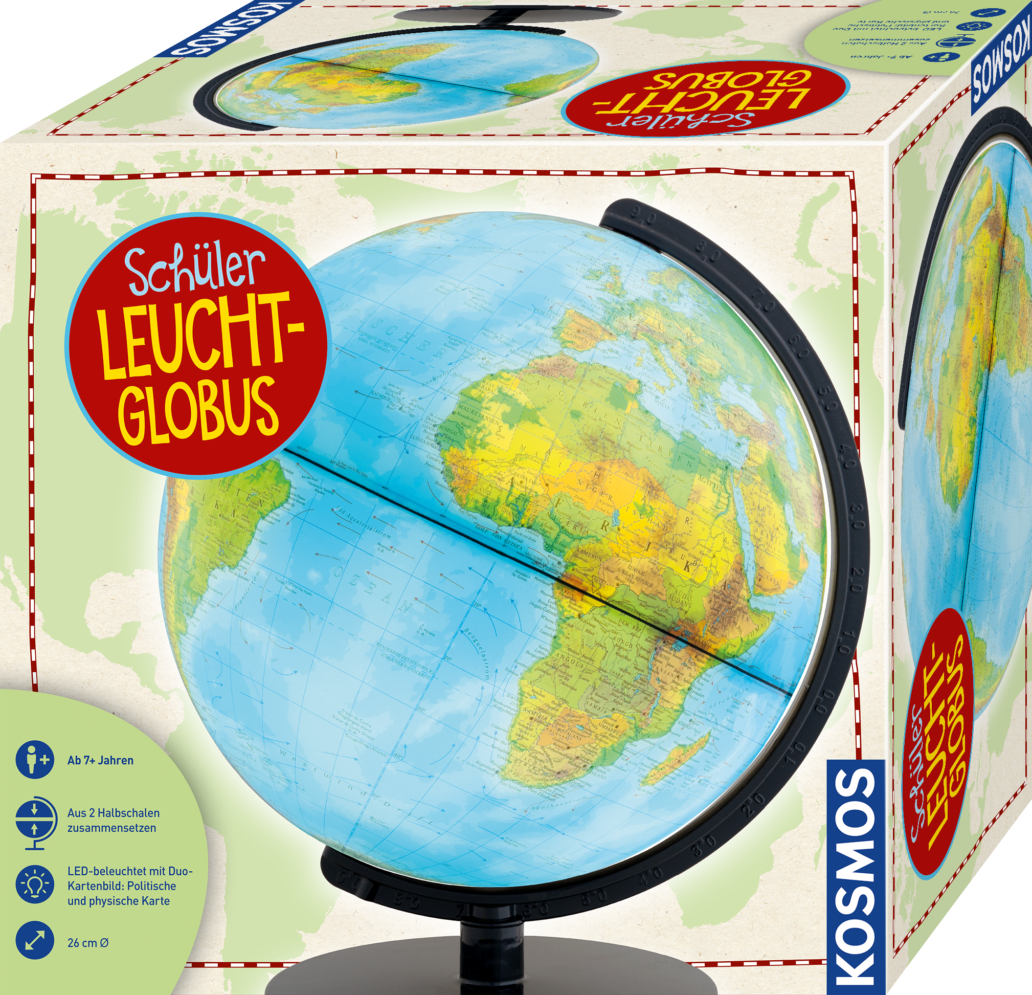Schüler-Leucht-Globus (Selbstmontage)