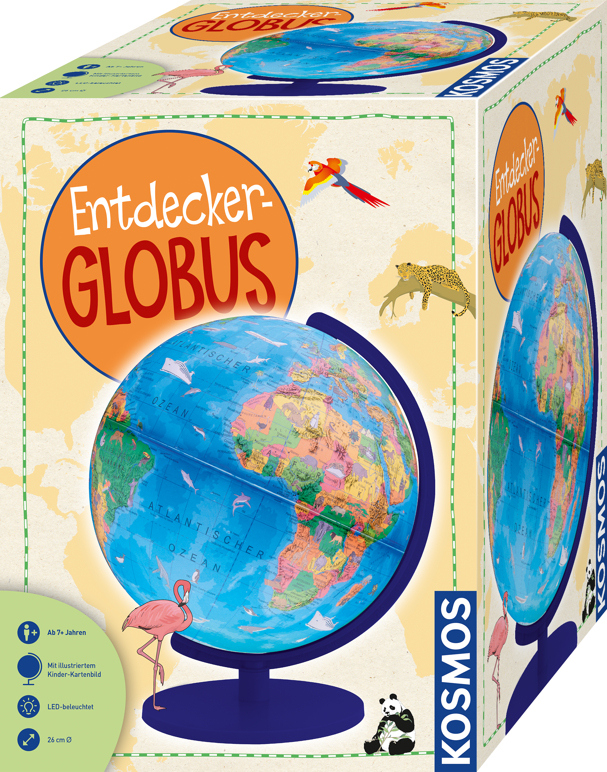 Entdecker-Globus (aufgebaut)