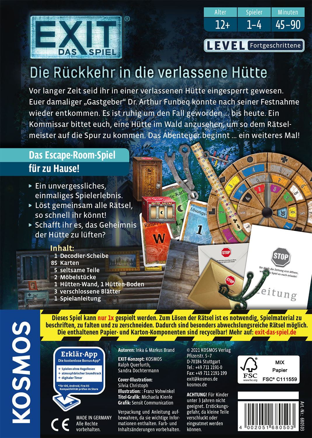 EXIT® - Das Spiel: Die Rückkehr in die verlassene Hütte