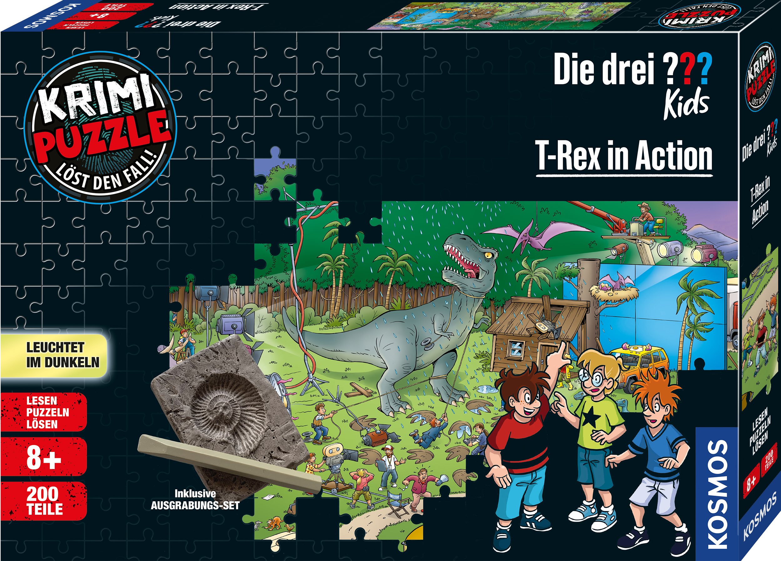 Krimi-Puzzle: Die drei ??? Kids - T-Rex in Action