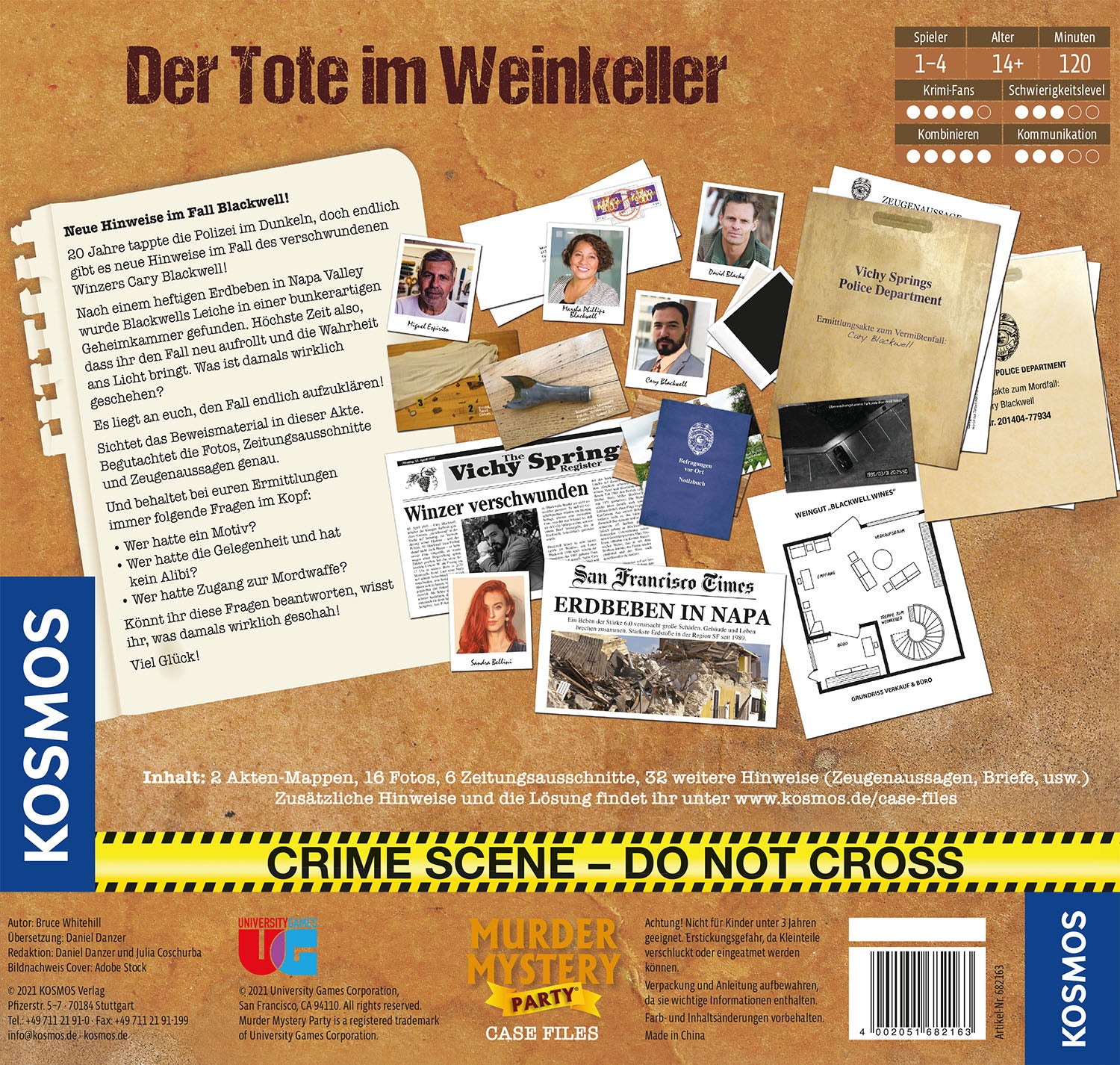 Murder Mystery Case File The Dead Man in the Wine Cellar