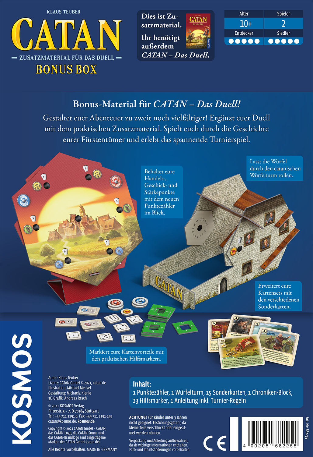 CATAN - Zusatzmaterial für Das Duell - Bonus Box