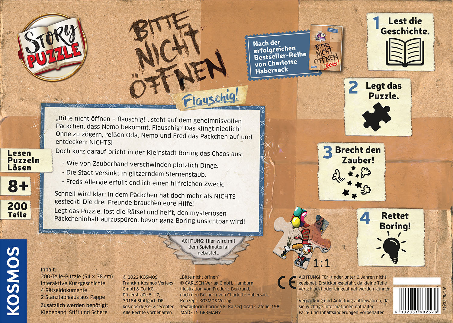 Story-Puzzle: Bitte nicht öffnen - Flauschig!