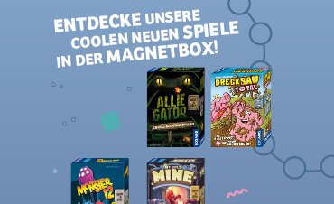 Die Spiele von KOSMOS in der coolen Magnetbox