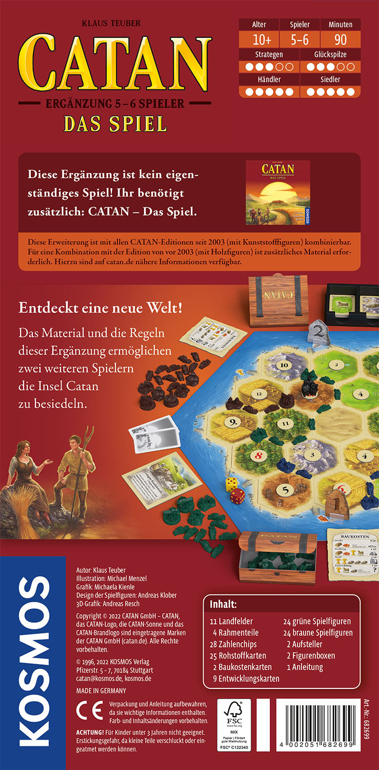CATAN - Ergänzung 5-6 Spieler - Das Spiel