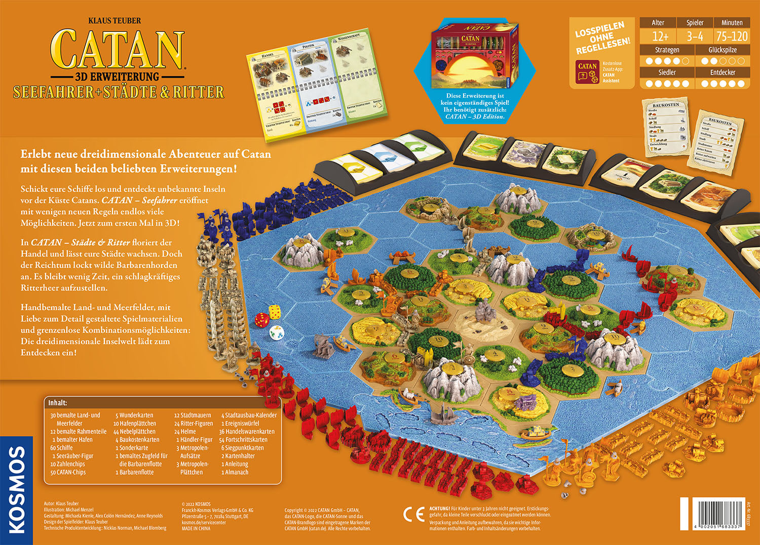 CATAN - 3D Erweiterung - Seefahrer + Städte & Ritter