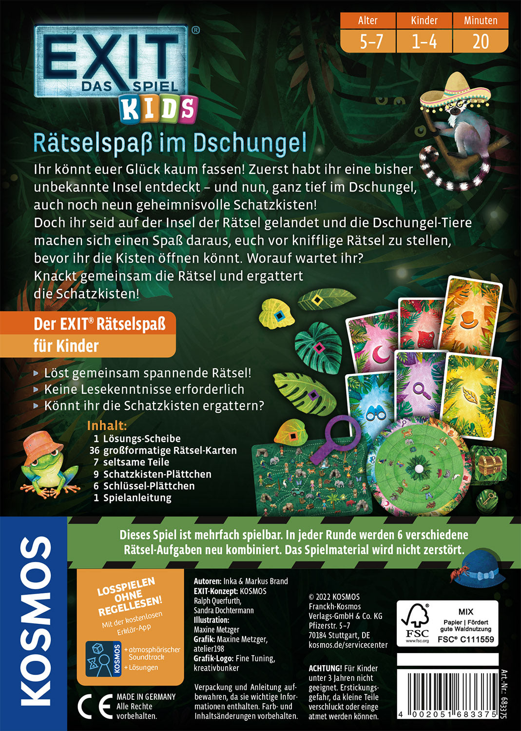 EXIT® - Das Spiel - Kids: Rätselspaß im Dschungel
