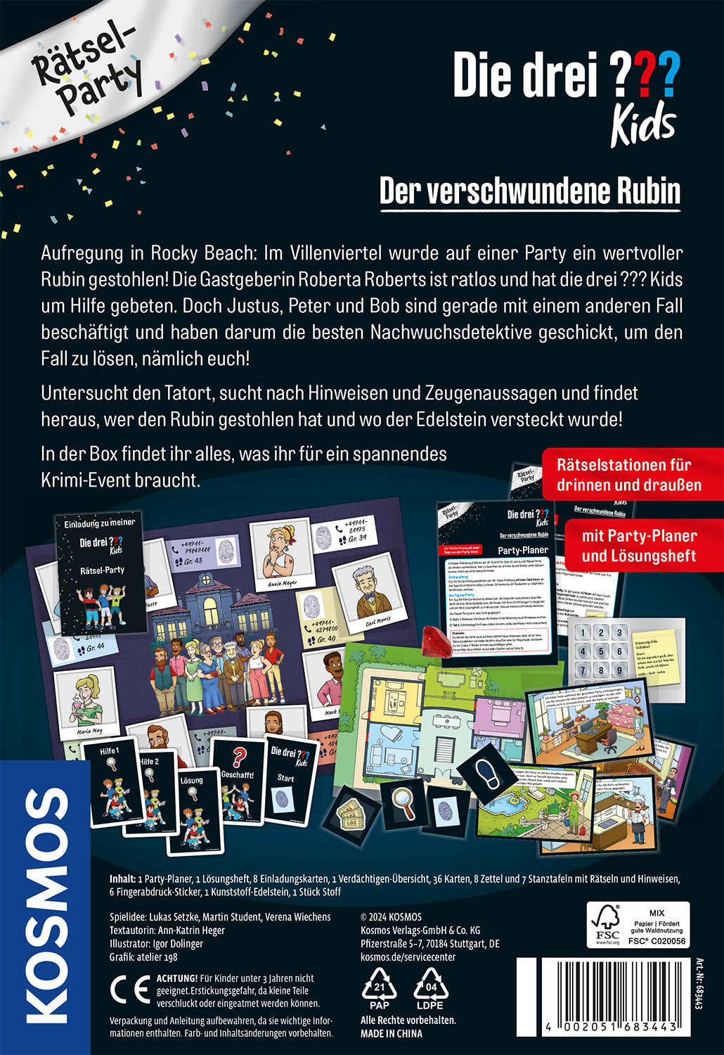 Rätsel-Party: Die drei Fragezeichen Kids - Der verschwundene Rubin