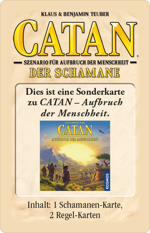 CATAN - Special Card for Rise of Mankind - The Shaman