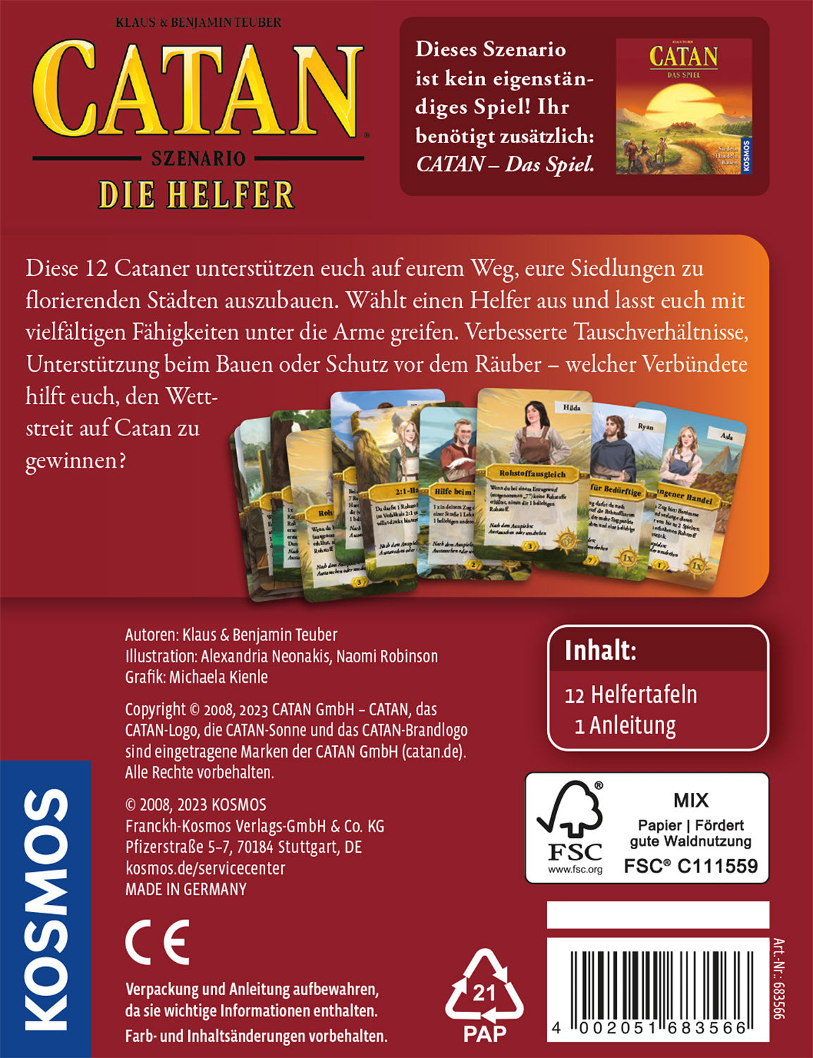 CATAN - Szenario - Die Helfer