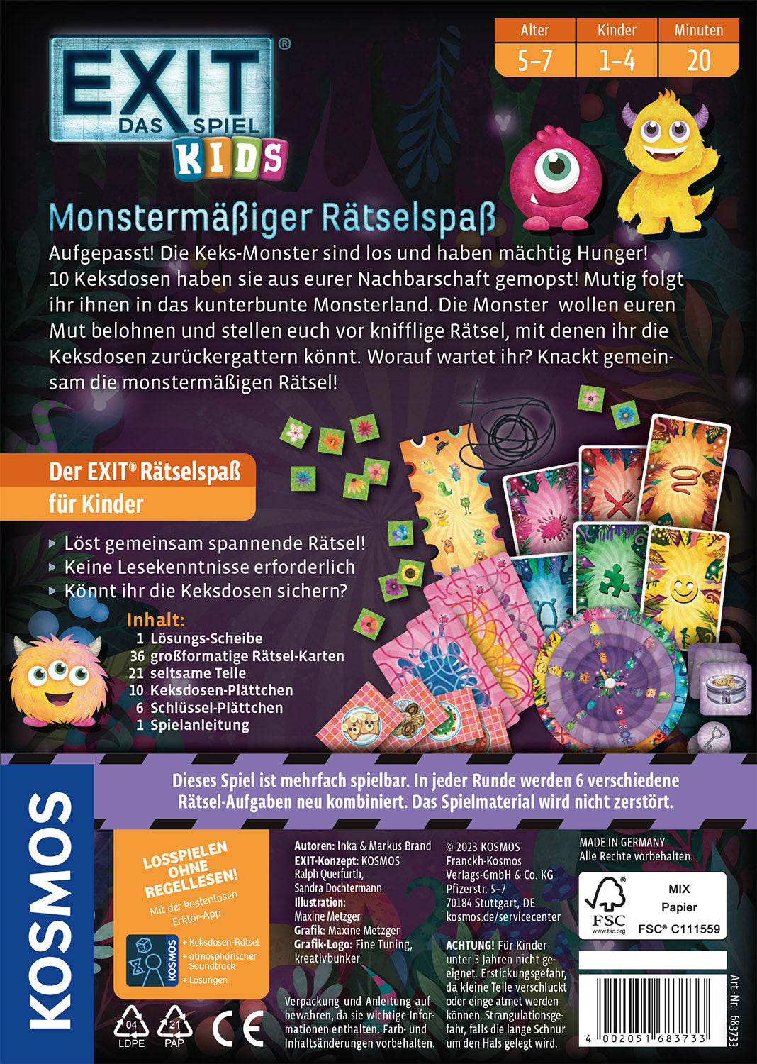 EXIT® - Das Spiel - Kids: Monstermäßiger Rätselspaß