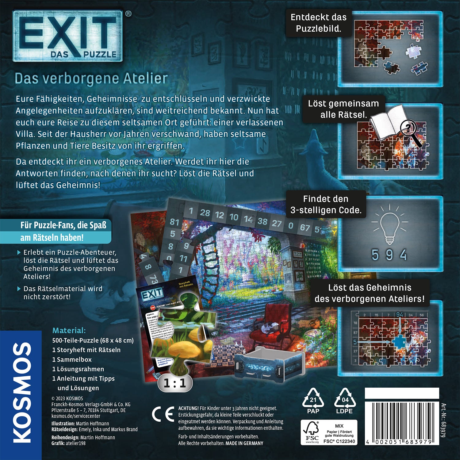 EXIT® - Das Puzzle: Das verborgene Atelier