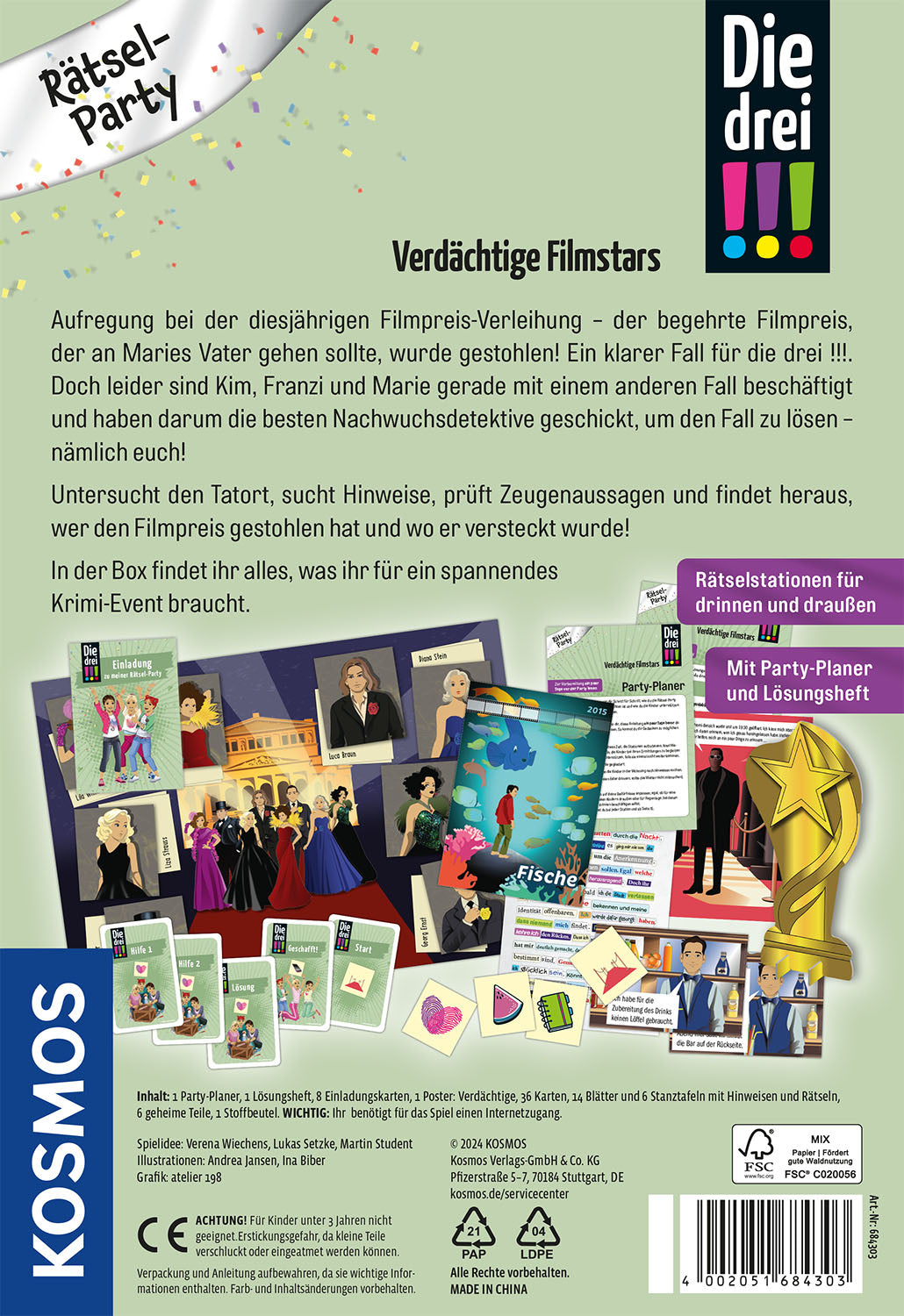 Die drei !!! Rätselparty