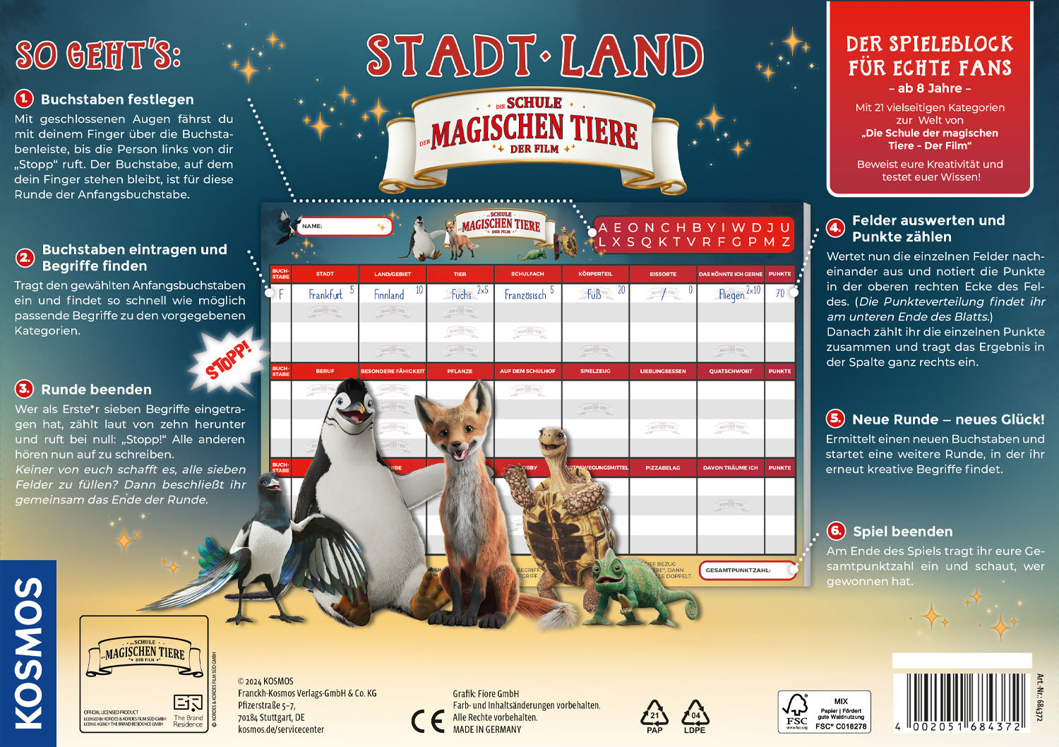 Stadt – Land – Die Schule der magischen Tiere