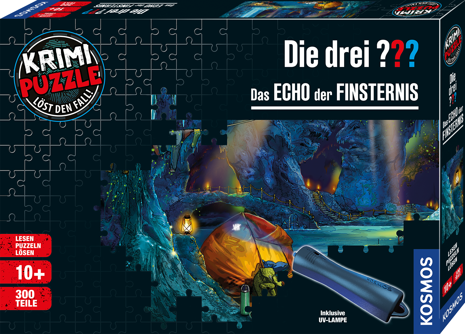 Krimi-Puzzle: Die drei ??? - Das Echo der Finsternis