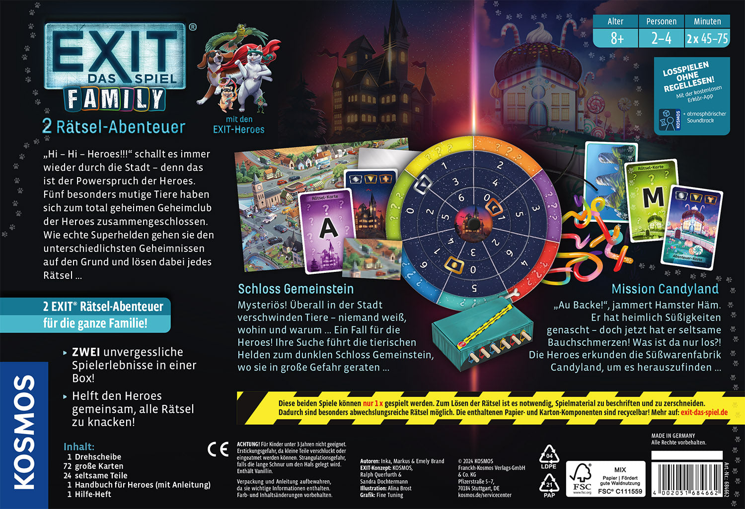 EXIT® - Das Spiel - Family: Schloss Gemeinstein/Mission Candyland