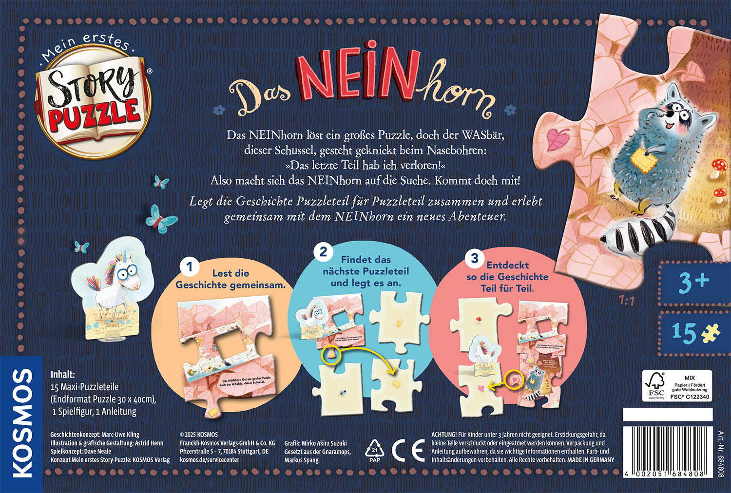 Mein erstes Story-Puzzle: Das NEINhorn