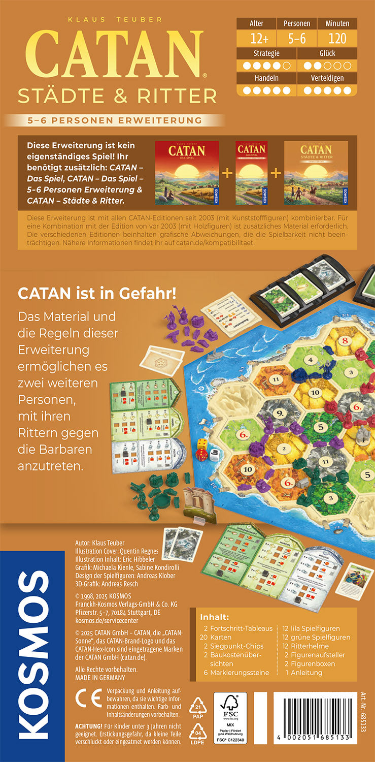 CATAN - Cities & Knights - 5-6 Player Extension