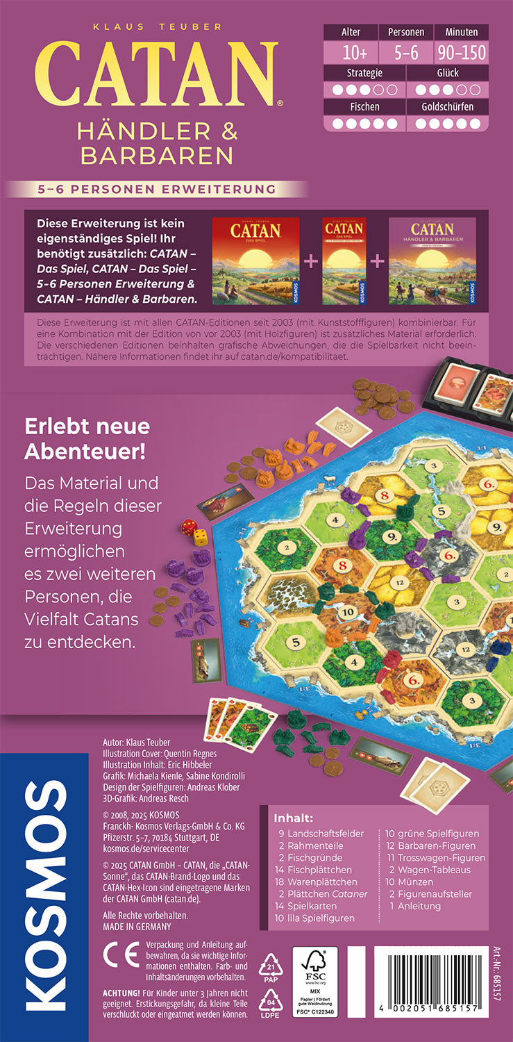 CATAN - Traders & Barbarians - 5-6 Player Extension