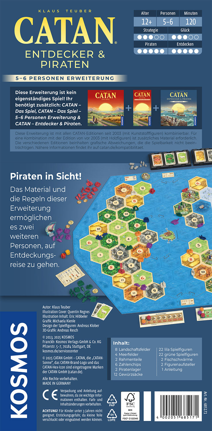 CATAN - Explorers & Pirates - 5-6 Player Extension