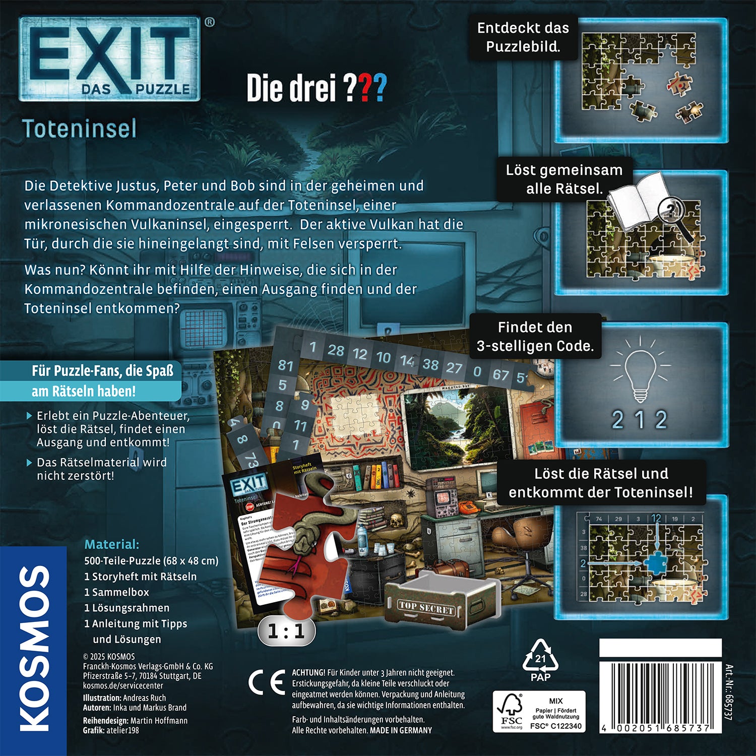 EXIT® - Das Puzzle: Die drei ??? Toteninsel