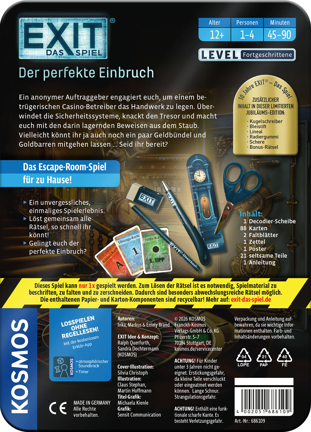 EXIT® - Das Spiel: Der perfekte Einbruch (Jubiläums-Edition)