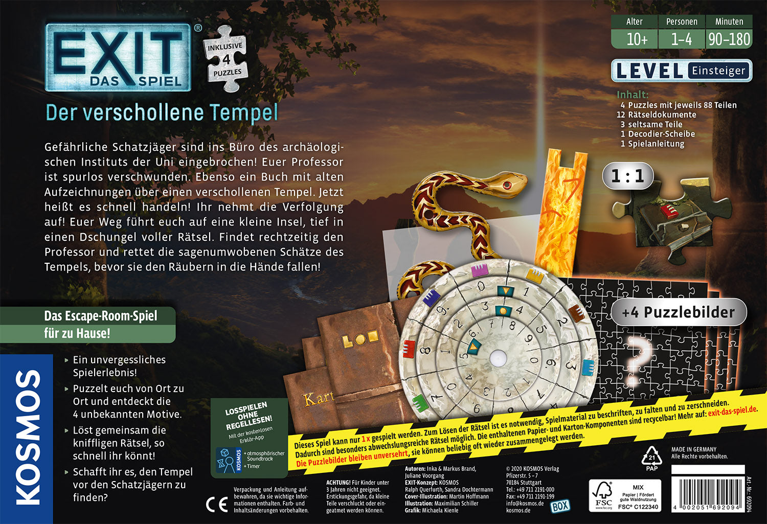 EXIT® - Das Spiel + Puzzle: Der verschollene Tempel
