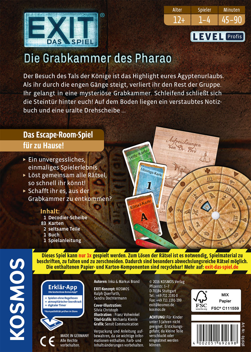 EXIT® – The Game: The Pharaoh's Tomb