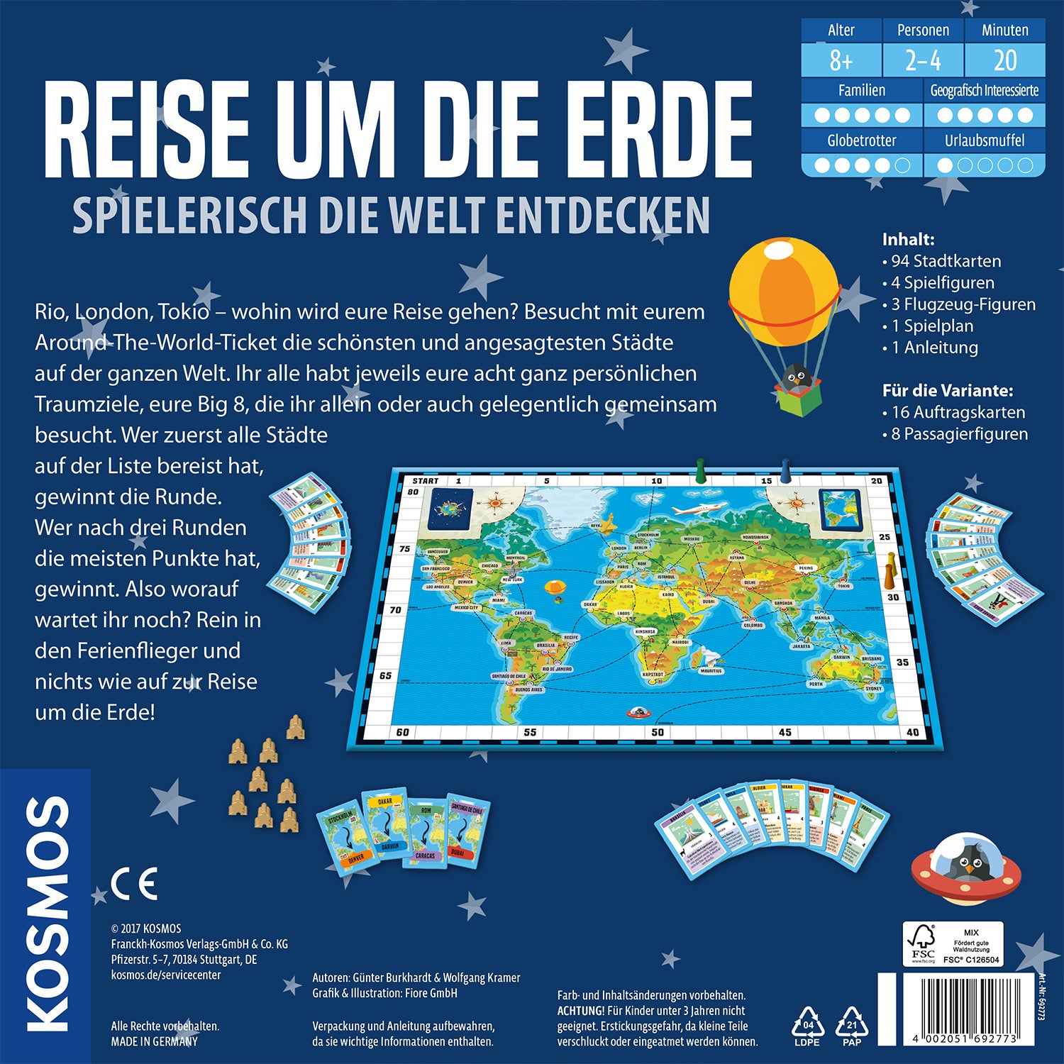 Reise um die Erde
