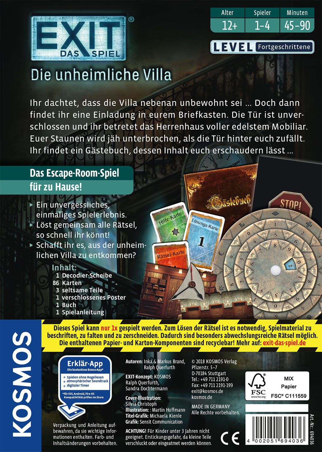 EXIT® - The Game: The Sinister Mansion