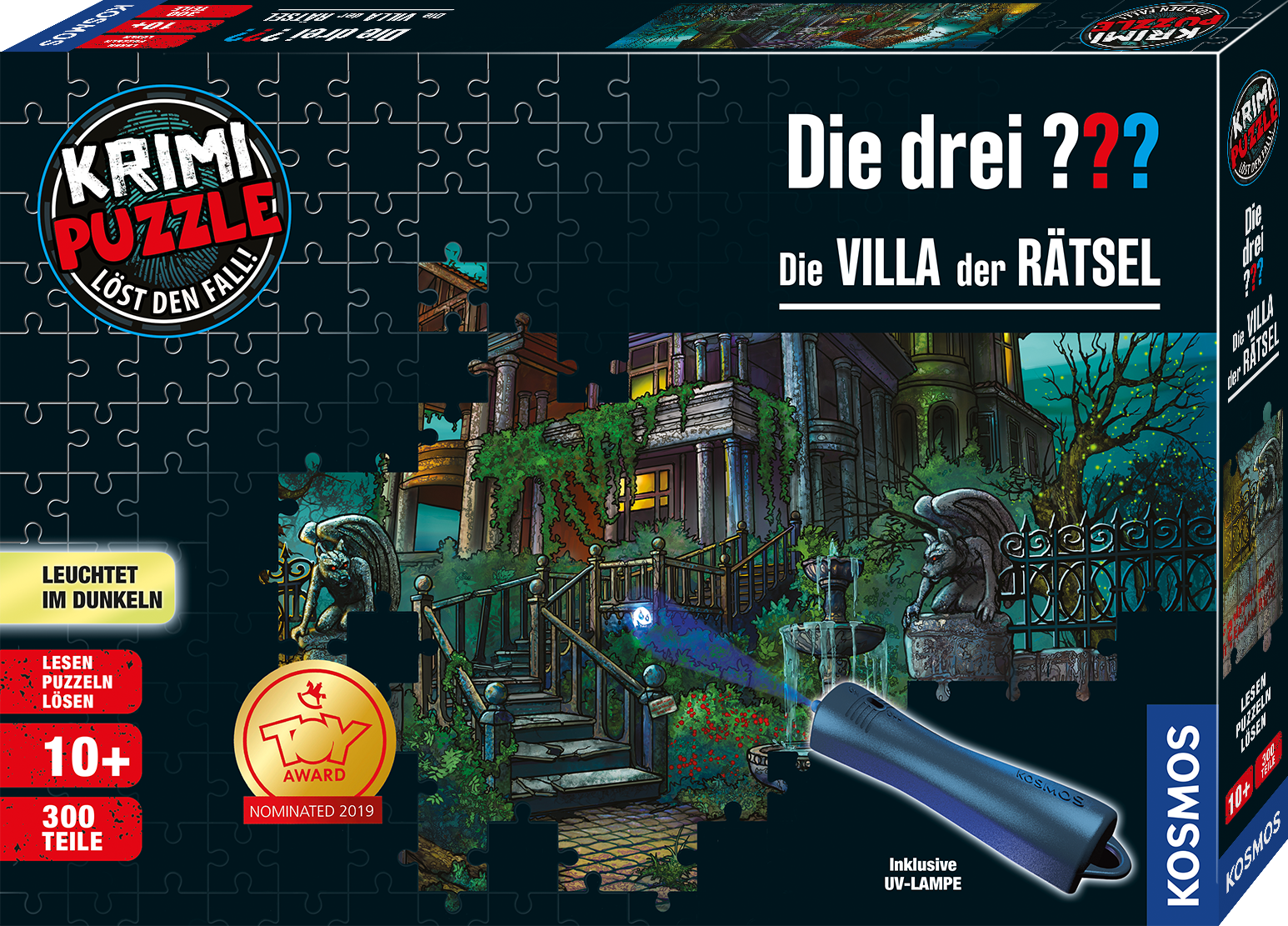 Krimi Puzzle: Die drei ??? - Die Villa der Rätsel