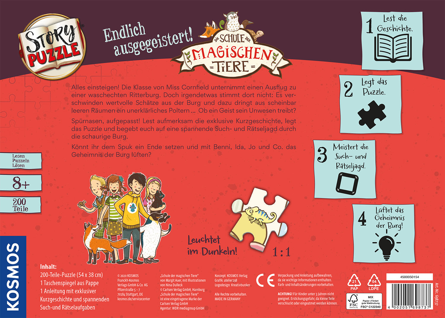 Story Puzzle: Die Schule der magischen Tiere - Endlich ausgegeistert!