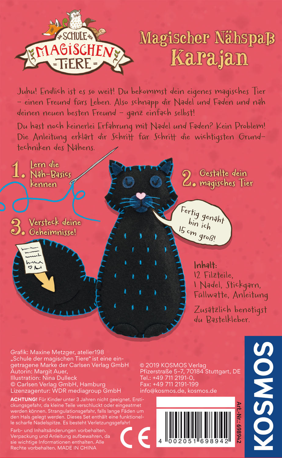 Die Schule der magischen Tiere - Magischer Nähspaß Karajan