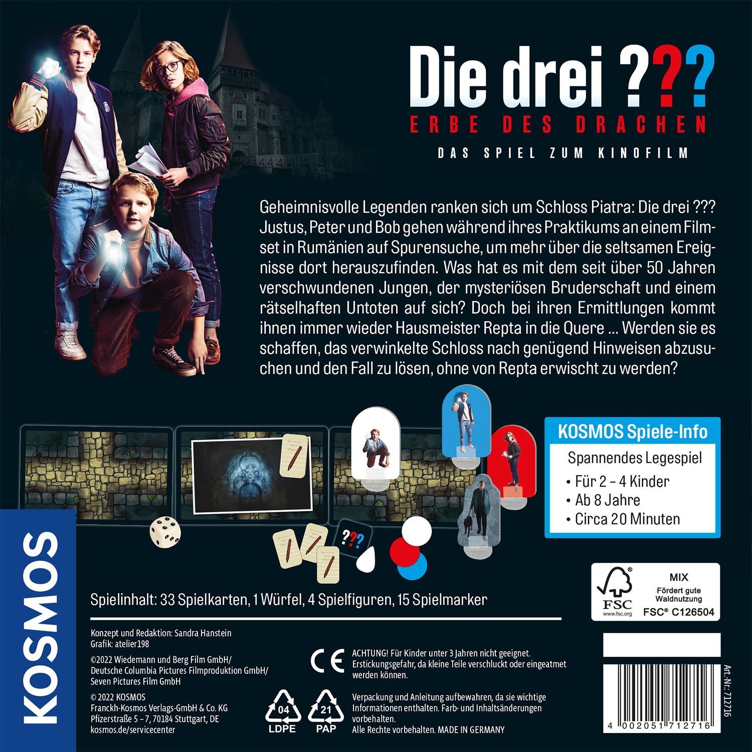 Die drei ??? Erbe des Drachen Spiel zum Film