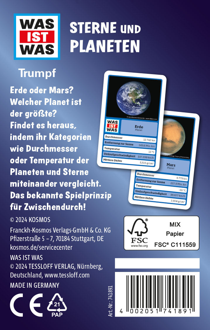 WHAT IS WHAT Trump Card: Stars and Planets