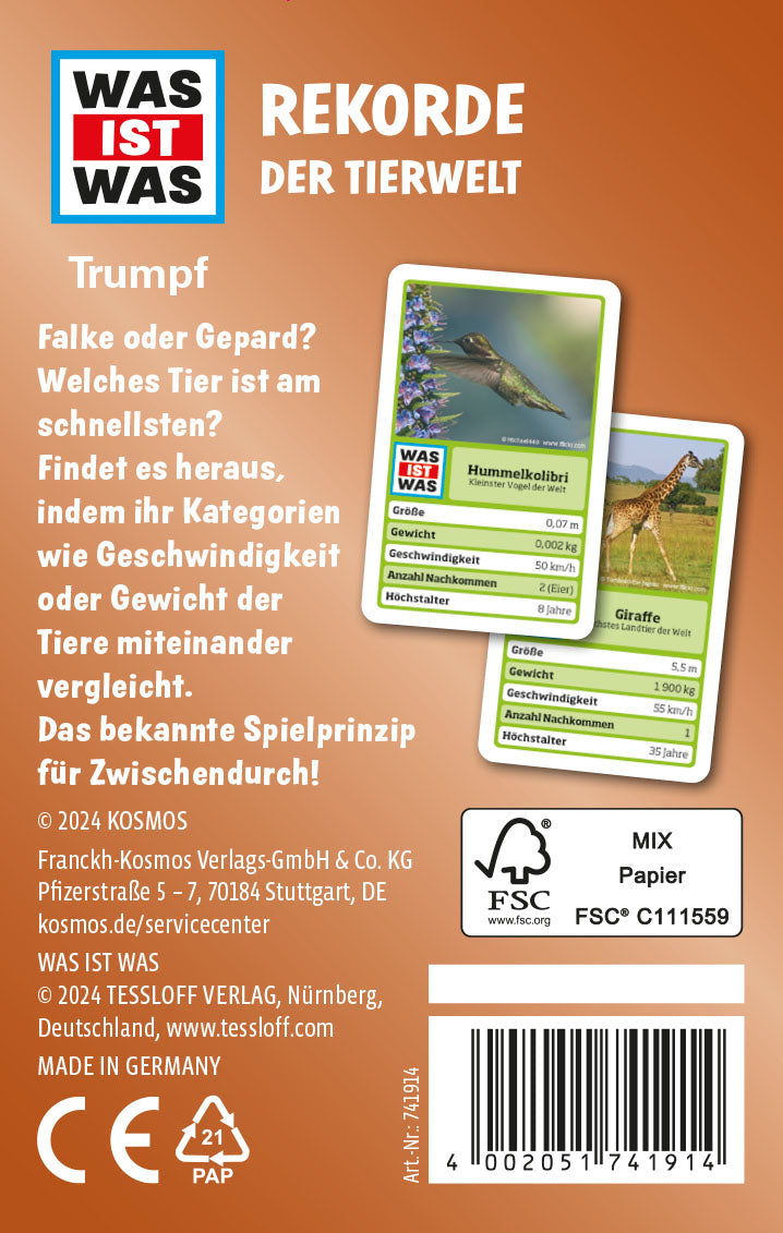 WAS IST WAS Trumpf: Rekorde der Tiere